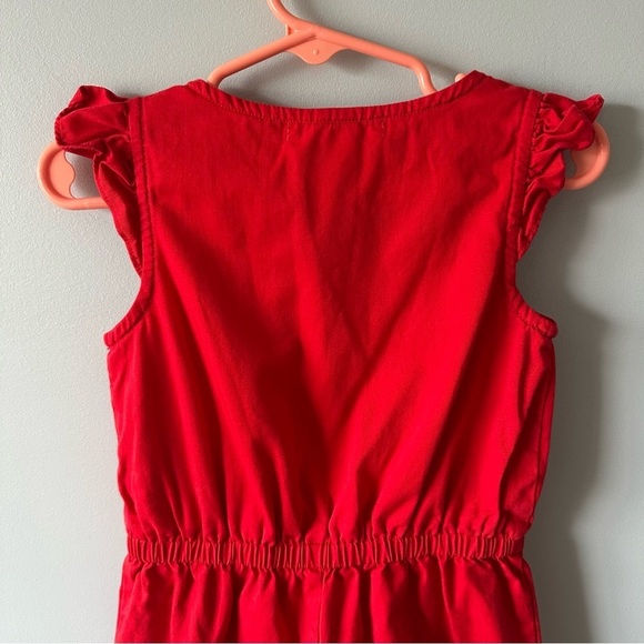 Janie and Jack Romper One Piece Red White Nautical Nantucket Breeze Preppy 24 M - Picture 6 of 8